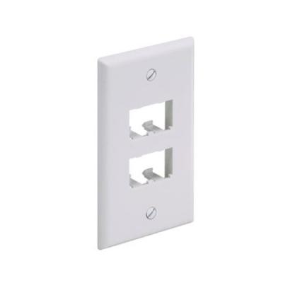 Placa de Pared Panduit Clásica, 4 Puertos Mini-Com, blanco - CFP4IW