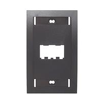 Placa frontal Panduit, 2 Puertos, serie Executive, color negro