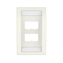 Placa frontal vertical de cuatro salidas