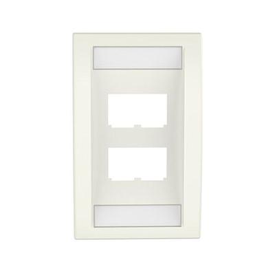 Placa frontal vertical de cuatro salidas