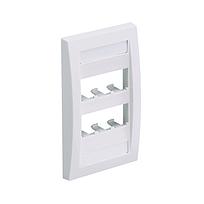Placa Frontal Ejecutiva Panduit Mini-Com, 6 Puertos, ABS, blanco - CFPE6IWY