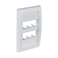 Placa Frontal Ejecutiva Panduit Mini-Com, 6 Puertos, ABS, blanco - CFPE6WHY