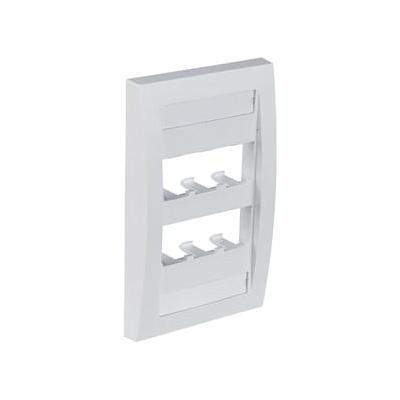 Placa Frontal Ejecutiva Panduit Mini-Com, 6 Puertos, ABS, blanco - CFPE6WHY