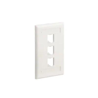 Mini-Com Placa de pared vertical Panduit, 3 Puertos - CFPL3IWY