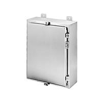 Wallmount Hinged with NEMA Clamps Type 4X, 20x24x8, Brushed, SS316