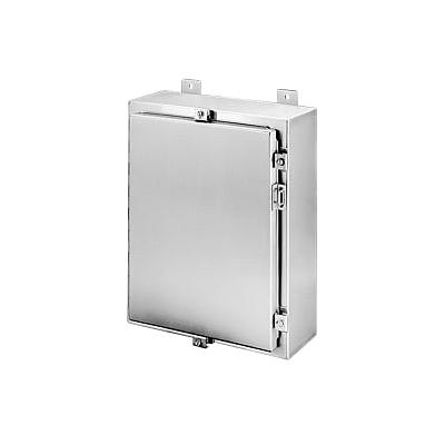 Wallmount Hinged with NEMA Clamps Type 4X, 20x24x8, Brushed, SS316