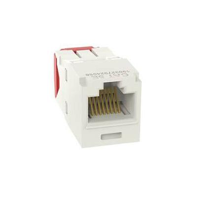 PANDUIT Conector Mini-Com™ RJ45, Categoría 5e, UTP, blanco internacional. - CJ5E88TGIW