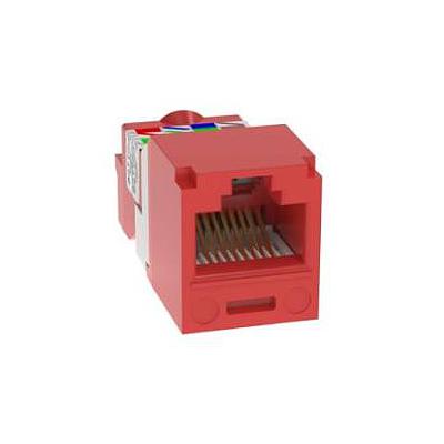 PANDUIT Módulo universal de 8 posiciones, 8 hilos. Rojo - CJ5E88TRD