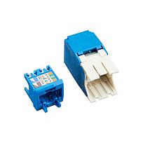 PANDUIT Conector Mini-Com™  RJ45, Categoría 6A, UTP, azul. - CJ6X88TGBU