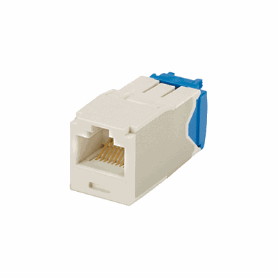 PANDUIT Conector Mini-Com™  RJ45, Categoría 6A, UTP, blanco internacional. - CJ6X88TGIW