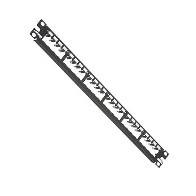 PANDUIT Panel de parcheo plano de 24 puertos, 100% metálico,  1 UR. - CP24BLY
