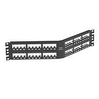 Patch Panel, 48 Port, Angled, All Metal,