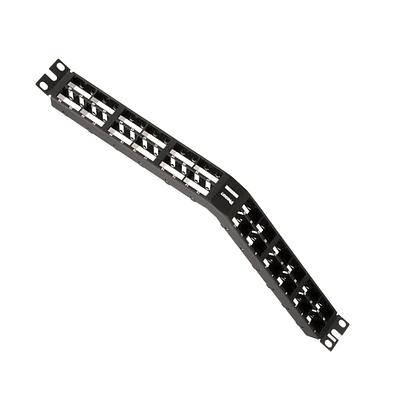 PANDUIT Panel de parcheo angulado de 48 de alta densidad, metálico,  1 UR. - CPPA48HDWBLY