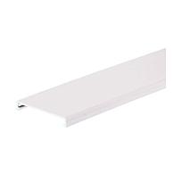 PANDUIT Panduct Cubierta tipo C para conducto de cableado con cubierta a ras, 2.5" Ancho Por 6 Pies Largo, Blanco - C2.5WH6