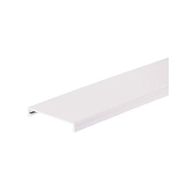 PANDUIT Panduct Cubierta tipo C para conducto de cableado con cubierta a ras, 2.5" Ancho Por 6 Pies Largo, Blanco - C2.5WH6