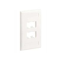 PANDUIT PanNet Placa frontal , Cuatro Módulos Mini-Com™, Color Blanco Hueso - CFPL4IW
