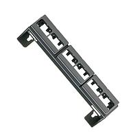 Patch Panel, 12 Port, Wall Mount, Black