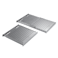 Hoffman Charola Ajustable para Rack 19", Negro - D19FVT912B