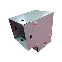 Codo horizontal de 90 grados Charofil, 100 x 100 mm, Ligero, Cal. 22 - CH-DCH90100L