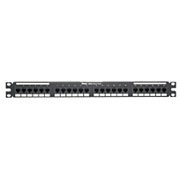 PANDUIT Panel de conexión punchdown, Cat 5e, plano, 24 - DP245E88TGY