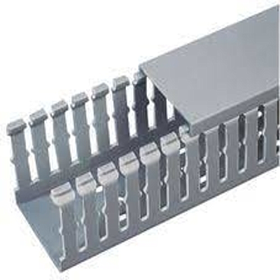 PANDUIT Conducto ranurado estrecho, PVC, 1.5 X 1.5 X 6 '- F1.5X1.5LG6