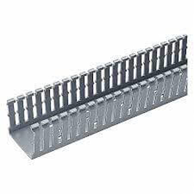 PANDUIT Conducto ranurado estrecho, PVC, 1 X 1.5 X 6 ' - F1X1.5LG6