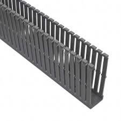 PANDUIT Conducto ranurado estrecho, PVC, 1 X 4 X 6 ' - F1X4LG6