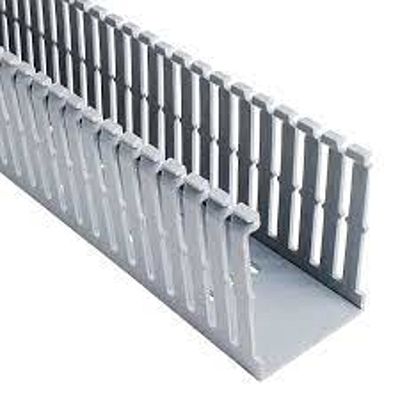 PANDUIT  Conducto ranurado estrecho, PVC, 2 X 3 X 6 ' - F2X3LG6