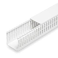 PANDUIT  Conducto ranurado estrecho, PVC, 2 X 3 X 6 ' - F2X3WH6