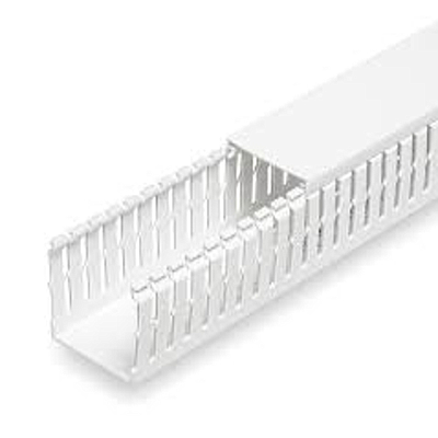 PANDUIT  Conducto ranurado estrecho, PVC, 2 X 3 X 6 ' - F2X3WH6