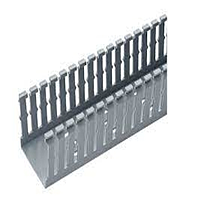 PANDUIT Conducto ranurado estrecho, PVC, 2 X 4 X 6 ' - F2X4LG6