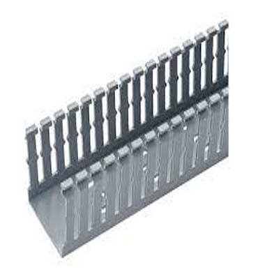 PANDUIT Conducto ranurado estrecho, PVC, 2 X 4 X 6 ' - F2X4LG6
