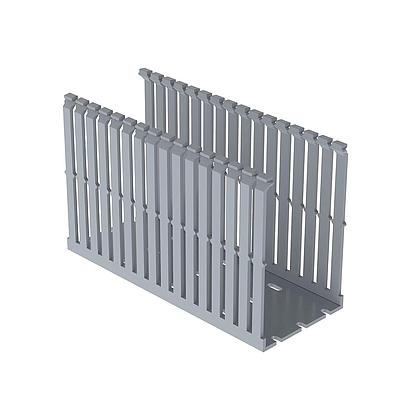 Narrow Slotted Duct, PVC, 3 X 5 X 6'