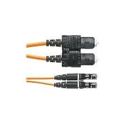 PANDUIT Cable de parcheo OM1 de 2 fibras, revestimiento de 1.6mm, clasificado riser (OFNR), LC duplex a SC duplex, pérdida por inserción estándar - F62ERLNSNSNM002