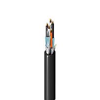 BELDEN Cable 4 pares 16 AWG, PVC-Nylon, blindaje 100%, TC-ER 600 V, chaqueta negra, RoHS