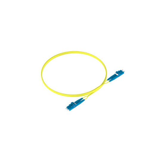 PANDUIT Cable de conexión de 2 fibras OS2, LC dúplex a LC dúplex, clasificación vertical (OFNR), cable con cubierta de 16 mm, estándar IL de 15 metros - F92ERLNLNSNM015