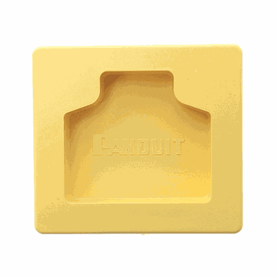 PANDUIT Accesorio, tapa de extremo, 2 "x 2" (50 mm x 50 mm) - FHDEC2X2YL