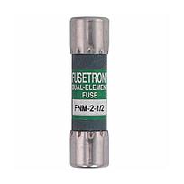 BUSSMANN Fusible Suplementario 13/32" X 1-1/2", Doble Elemento, Acción Retardada 250Vca - FNM-2-1-2