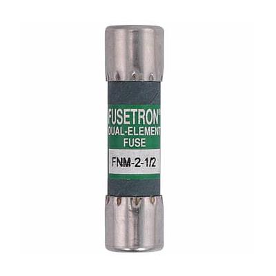 BUSSMANN Fusible Suplementario 13/32" X 1-1/2", Doble Elemento, Acción Retardada 250Vca - FNM-2-1-2
