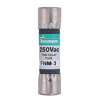 BUSSMAN  Fusible Suplementario 13/32" X 1-1/2" Doble Elemento Acción Retardada 250Vca - FNM-3