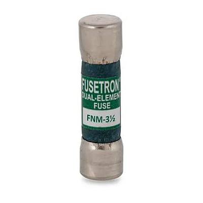 BUSSMAN Fusible Suplementario 13/32&quot; X 1-1/2&quot; Doble Elemento Acción Retardada 250Vca - FNM-3-1-2