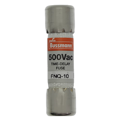 BUSSMANN Fusible FNQ de retardo de tiempo, 10A, 500V, Miniatura - FNQ-10