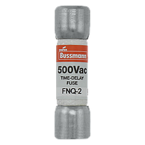 BUSSMANN Fusible FNQ de acción retardada, 2A, 500V, Miniatura - FNQ-2