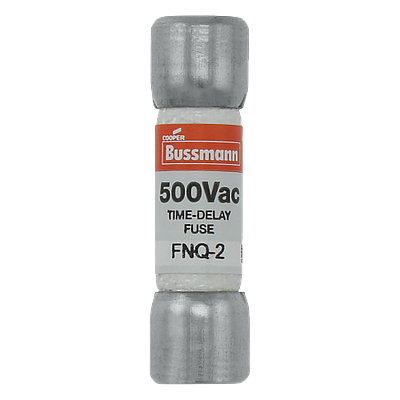 BUSSMANN Fusible FNQ de acción retardada, 2A, 500V, Miniatura - FNQ-2