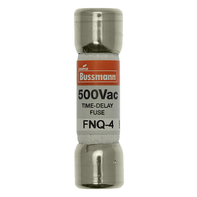 BUSSMANN Fusible FNQ de acción retardada, 4A, 500V, Miniatura - FNQ-4