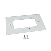 Placa de montaje para contacto ICFT o modulos A/V (10 gangs). Acepta hasta 4 modulos