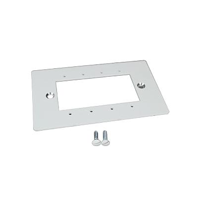 Placa de montaje para contacto ICFT o modulos A/V (10 gangs). Acepta hasta 4 modulos