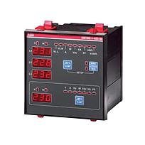 Multimedidor Digital Trifasico para Medir V, I, P, Q, S, FP, Hz, 110/230 Volts p/frente de tablero, sin comunic.
