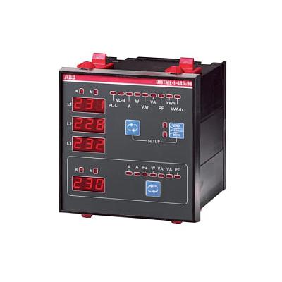 ABB-ELDMTME96 — Multímetro Digital de Panel 96×96 mm para Medición Eléctrica Trifásica con Salidas y RS-485