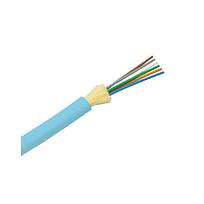 PANDUIT Cable de distribución de 6 fibras OM3 (50/125µm) 10 GbE, multimodo, clasificado plenum, Aqua - FODPX06Y